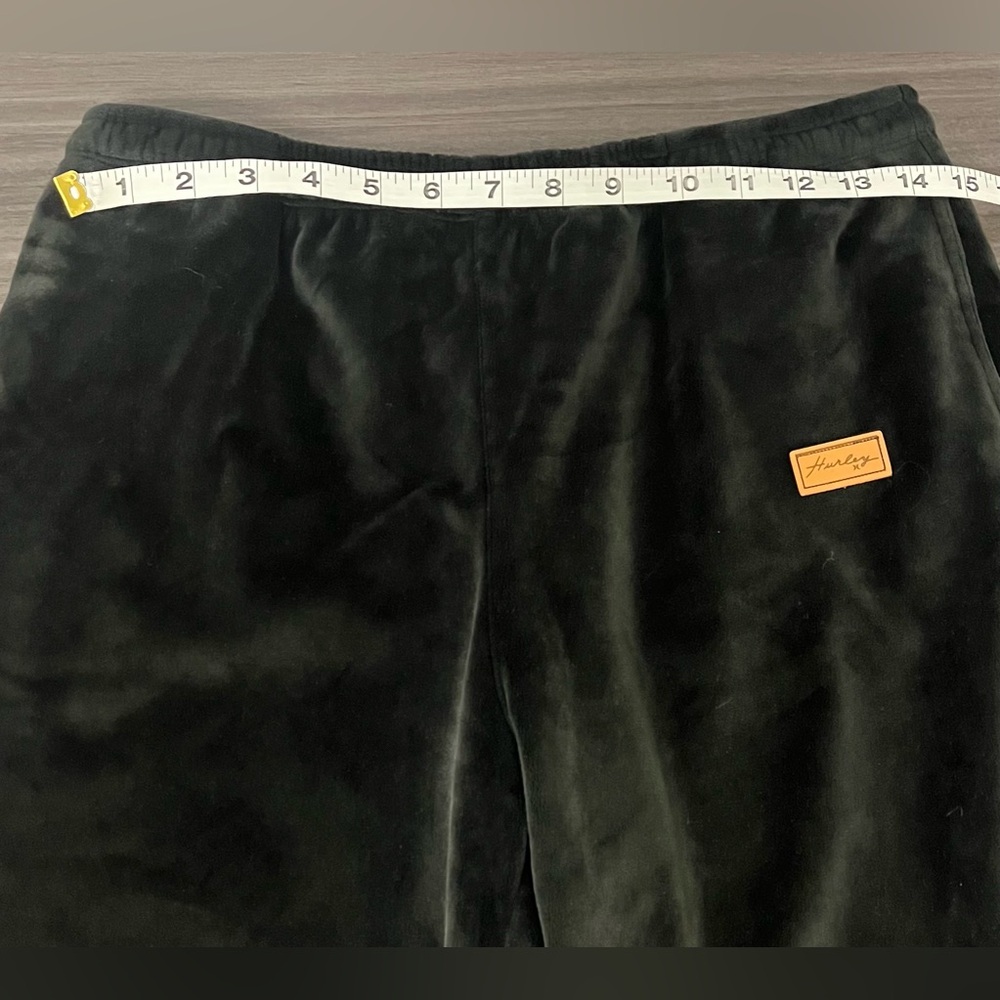 Hurley Black Velour Jogger Pants - Picture 6 of 6
